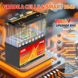 12V 168Ah LiFePO4 Battery with Bluetooth BMS Rechargeable Group 31 Lithium Battery for RV Camper Off-Road Off-grid Solar 12.8V
