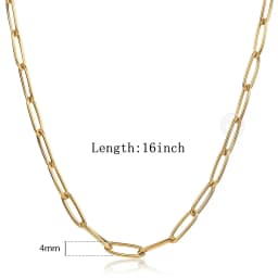 Fashion Gold Chain Necklace for Women Herringbone Rope Foxtail Figaro Curb Link Chain Choker Jewelry Accessories Wholesale