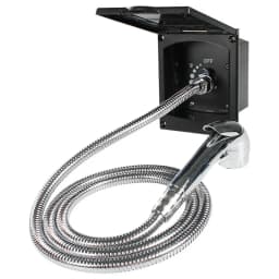 Outdoor Exterior Shower Box Kit Soft Metal Faucet Hose With Shower Head Quick Connect Adjustable Water Valve For RV Camper
