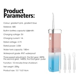 Portable Oral Irrigator Ultrasonic Calculus Remover Electric Teeth Whitening Dental Scaler Plaque Stains Tartar Home Oral Care