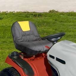 Universal Riding Lawn Mower Tractor Seat Cover Comfortable Padded Comfort Pad With 2 Back Storage Pouch Durable 600D Oxford