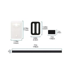 Pool Cover Tightening Straps Pool Ruler Solar Cover Reel Attachment Kit For Home For Gym Easy To Assemble Solar Blanket Cover
