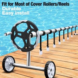 Pool Cover Tightening Straps Pool Ruler Solar Cover Reel Attachment Kit For Home For Gym Easy To Assemble Solar Blanket Cover