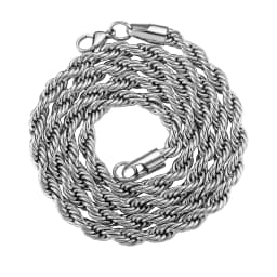 JINAO 2021 European and American style 5mm High Quality Rope Necklace Gold Color and Silver Color Chain String Necklace For Men