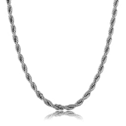 JINAO 2021 European and American style 5mm High Quality Rope Necklace Gold Color and Silver Color Chain String Necklace For Men