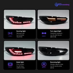 AKD Tail Lamp for Mazda 6 Atenza LED TailLight 2013-2018 Mazda6 Rear Fog Brake Turn Signal Automotive Accessories