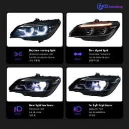AKD Head Lamp for BMW Z4 E89 LED Headlight 2009-2016 Headlights E89 DRL Turn Signal High Beam Angel Eye Projector Lens