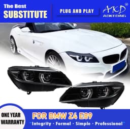 AKD Head Lamp for BMW Z4 E89 LED Headlight 2009-2016 Headlights E89 DRL Turn Signal High Beam Angel Eye Projector Lens