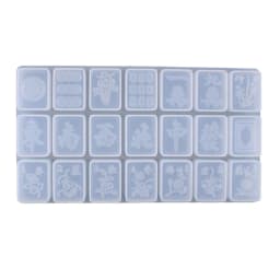 DIY Mahjong Silicone Mold Handmade Mahjong Making Supplies Crystal Glue Mold Mahjong Game Pieces Tiles Resin Cake Silicone Molds