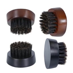 Beard Brush for Men Bristle Beard Brush Mustaches Brush with Firm Bristles Beech Wood Handle for Beards Suitable for All Types