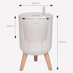 New Automatic Self-Watering Flower Pot With Water Level For Home Indoor Outdoor Garden Flower Pot With Wooden Bracket Home Decor