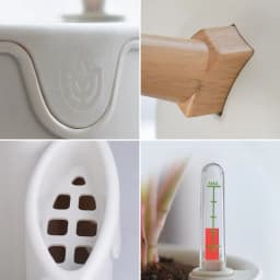 New Automatic Self-Watering Flower Pot With Water Level For Home Indoor Outdoor Garden Flower Pot With Wooden Bracket Home Decor