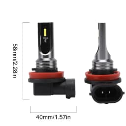 2PCS Super Bright Led Bulbs For Car Headlights 80W 6000K 2000LM Bulb For Automobiles Auto Fog Lamp 50000 Hours Standby