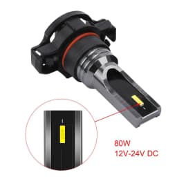 2PCS Super Bright Led Bulbs For Car Headlights 80W 6000K 2000LM Bulb For Automobiles Auto Fog Lamp 50000 Hours Standby