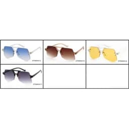 Vintage Geometric Rimless Pilot Gray Ant Sunglasses Men High Quality Luxury Brand Retro Sunglasses Women Clear Lens Glasses Y15
