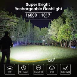 SOFIRN Q8 Plus 6*XHP50.2 LED Torch 21700 USB C Rechargeable 16000lm Powerful Flashlight EDC Portable Lantern Lamp BLF Anduril 2