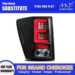 AKD Tail Lamp for Jeep Grand Cherokee LED Tail Light 2005-2010 Grand Cherokee Rear Fog Brake Turn Signal Automotive Accessories