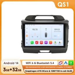 Hizpo Android 14 Car Radio GPS For KIA Sportage 3 2010 2011-2016 Multimedia Video Player 2din Navigation AUTO Stereo Head Unit