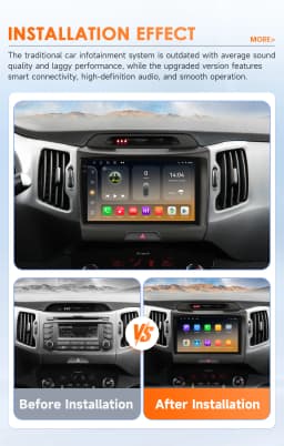 Hizpo Android 14 Car Radio GPS For KIA Sportage 3 2010 2011-2016 Multimedia Video Player 2din Navigation AUTO Stereo Head Unit