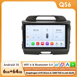 Hizpo Android 14 Car Radio GPS For KIA Sportage 3 2010 2011-2016 Multimedia Video Player 2din Navigation AUTO Stereo Head Unit