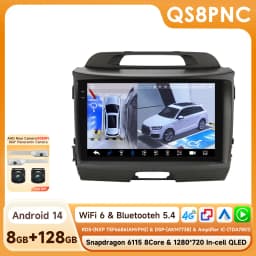 Hizpo Android 14 Car Radio GPS For KIA Sportage 3 2010 2011-2016 Multimedia Video Player 2din Navigation AUTO Stereo Head Unit