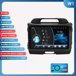 Hizpo Android 14 Car Radio GPS For KIA Sportage 3 2010 2011-2016 Multimedia Video Player 2din Navigation AUTO Stereo Head Unit