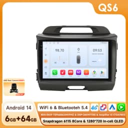 Hizpo Android 14 Car Radio GPS For KIA Sportage 3 2010 2011-2016 Multimedia Video Player 2din Navigation AUTO Stereo Head Unit
