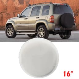 16inch PVC Leather Car White Wheel Tire Cover For Jeep Liberty Wrangler 29" 30" 31" Summer Winter Protector Tire Storage Bag