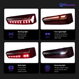 Auto Parts Tail light For A6 A6L 2012-2015 C7 C8 latest Styling Steering signal Brake reversing light Car Accesorios Modified