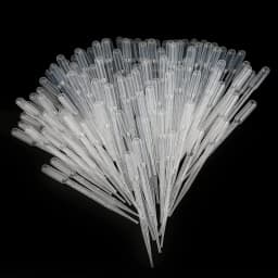 100PCS 3/5ML Practical Transparent Pipettes Disposable Safe Plastic Eye Dropper Transfer Graduated Pipettes Educational Supplies
