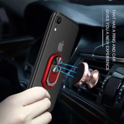Nothing Phone 1 Case, with Ring Holder Crystal Clear Anti-Yellow Ultra-Thin Slim Fit Soft Silicone Magnetic Car Mount Phone Case