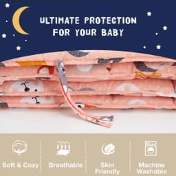 Baby Bed Protector Crib Bumper Pads Baby Bed Bumper Kids Safety Bed For Boys And Girls Safe Protector Liner For Crib 4 Sides
