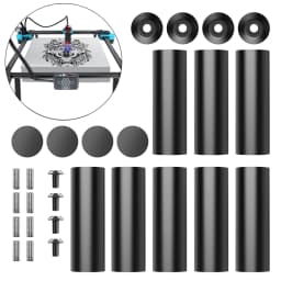 Laser Engraving Machine Leg Expansion Metal Heightening Column 150MM Heighten Kit Can Be Used With Y-axis Rotary Roller Module