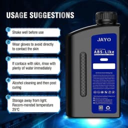 JAYO UV Resin ABS Like/Standard/Plant based/Nylon Like/Water-Wash 1KG 405nm Liquid Rapid UV Curing For LCD 3D Printing Material
