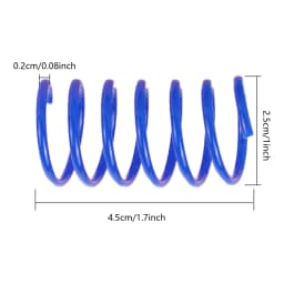 Cat Spring Toy 4PCS Kitten Springs Coil Indoor Cat Toys Colorful Coil Spiral Springs Pet Action Wide Durable Interactive Toys