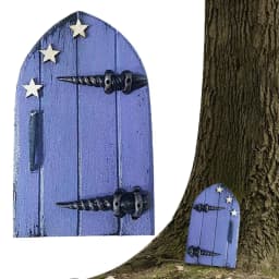 Fairy Door Garden Decoration Outdoor Accessories Miniature Door Dwarf Windows Mini Elf Door For Kids Room Wall Trees Yard Art