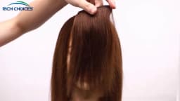 100% Human Hair Topper Invisable Straight Hair Pads Clip In One Piece 2Clips Increase Hair volume Hair Extensions Top Side Cover
