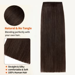 100% Human Hair Topper Invisable Straight Hair Pads Clip In One Piece 2Clips Increase Hair volume Hair Extensions Top Side Cover