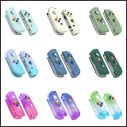 eXtremeRate DIY Replacement Shell Case for NS Switch JoyCon & OLED JoyCon, Handheld Controller Housing With Full Set Buttons