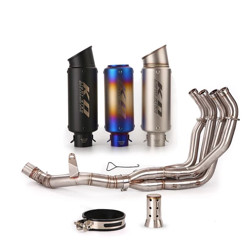 For Kawasaki Z900 SE E Until 2022 51mm Motorcycle Exhaust System Middle Connect Section Link Pipe Slip On Muffler DB Killer