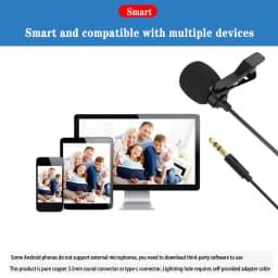 Podofo Car Audio Microphone 3.5mm Clip Jack Plug Mic Stereo Mini Wired External Microphone For Auto DVD Radio