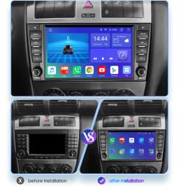 8 Core 8" Carplay Android 13 for Mercedes Benz W203 W209 Autoradio Multimedia Player Audio Stereo AI Voice GPS Navi BT SWC RDS