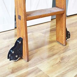 12FT(366cm) Sliding Library Hardware Kit No Ladder,Black Rustic Round Tube Rolling Ladder Track,Floor Roller with Brake,Indoor