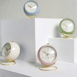 Retro Style Metal Alarm Clock Round Desktop Alarm Clock Bedside Alarm Clock Desktop Decoration WJ909