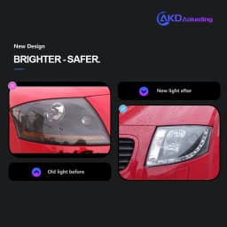 AKD Head Lamp for AUDI TT LED Headlight 1999-2005 Headlights TT DRL Turn Signal High Beam Angel Eye Projector Lens