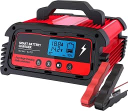 Car Lead-Acid Battery Charger 12/24V 25/10/5A Fully Automatic Smart Charging AGM GEL Circulation Diagnostic Testing Pulse Repair