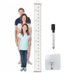 Kids Growth Chart Fabric Canvas Height Measurement Ruler Hangings Ruler Wall Decor For Kids Nursery Dorm Office Store Fabric