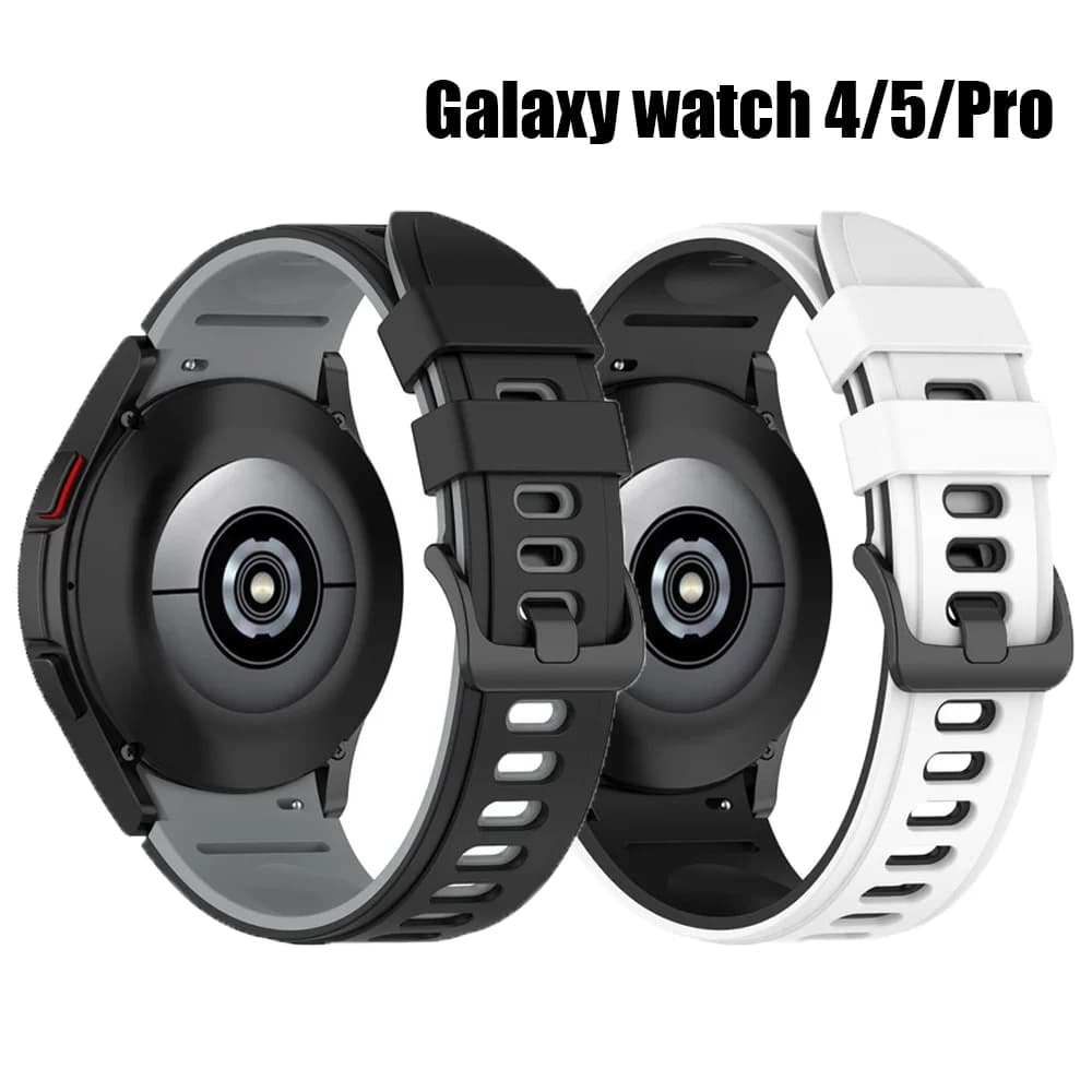 No Gaps Band For Samsung Galaxy Watch 4 classic 46mm 42mm 4/5 44mm 40mm Sport Silicone Bracelet Galaxy Watch 5 pro 45mm strap