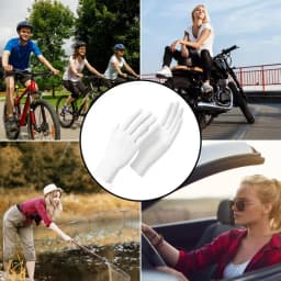 UV Gloves Ice Feeling Thin UPF 50 Breathable Sunscreen Gloves Sunscreen Gloves Thin Gloves For Driving Riding Hiking Paddling