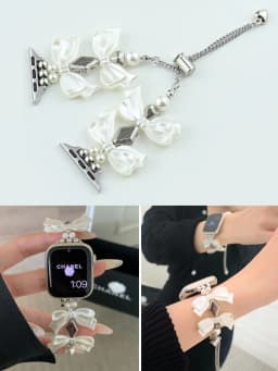 Women Jewelry strap for Apple Watch Band 45mm 44mm 38-42-40mm-41mm Luxury design Bracelet iwatch series 8 7 SE 6 5 4 Ultra 49mm